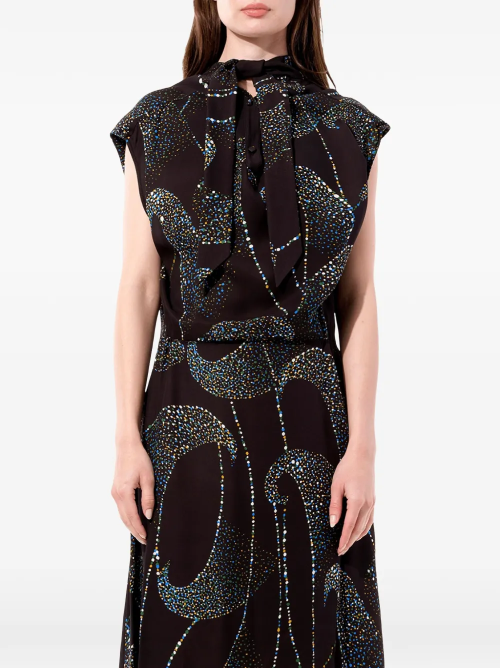 Balenciaga jurk met print Zwart