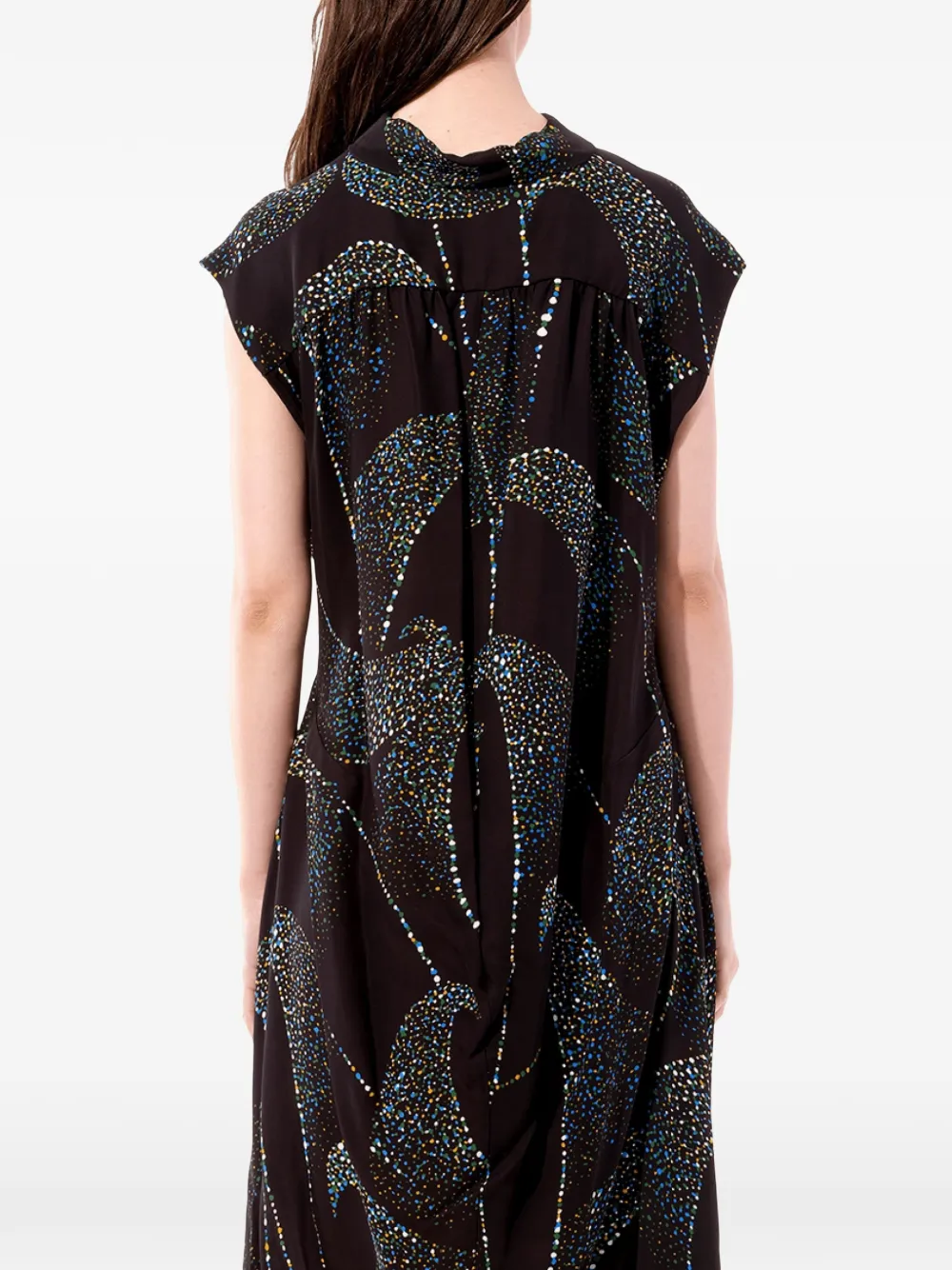 Balenciaga jurk met print Zwart