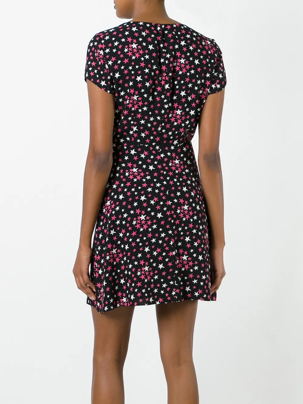 Saint Laurent Jurk met sterrenprint Zwart