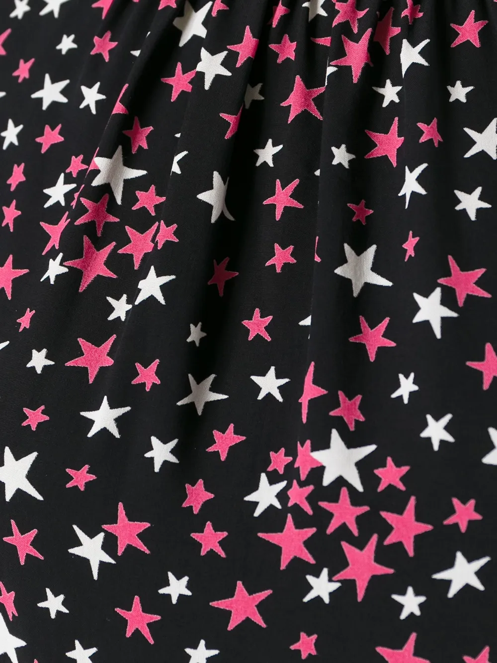 Saint Laurent Jurk met sterrenprint Zwart