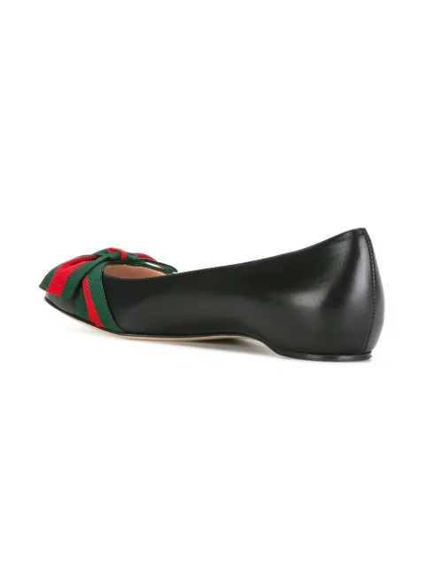 gucci flats bow