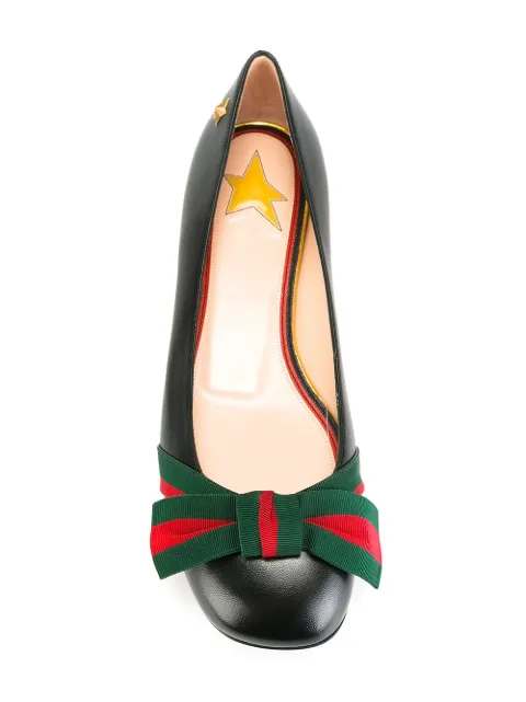 gucci flats bow