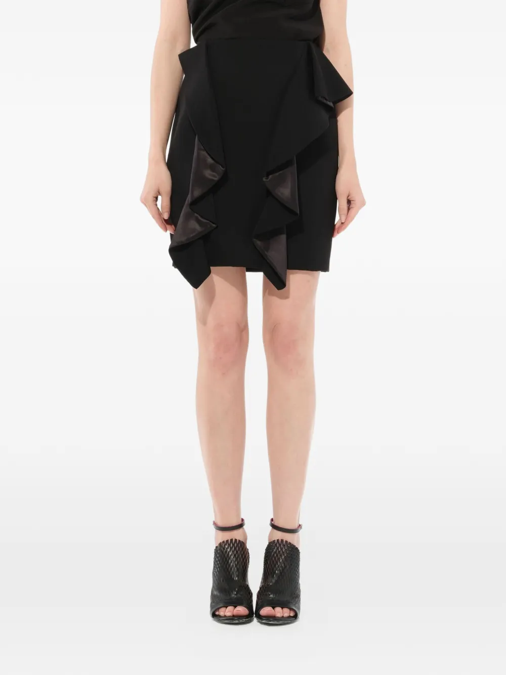 Givenchy Minirock mit Einsatz - Schwarz