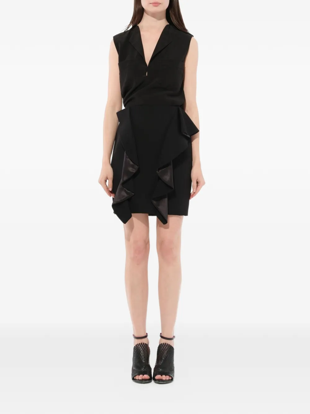  Givenchy Minirock Mit Einsatz   Schwarz 
