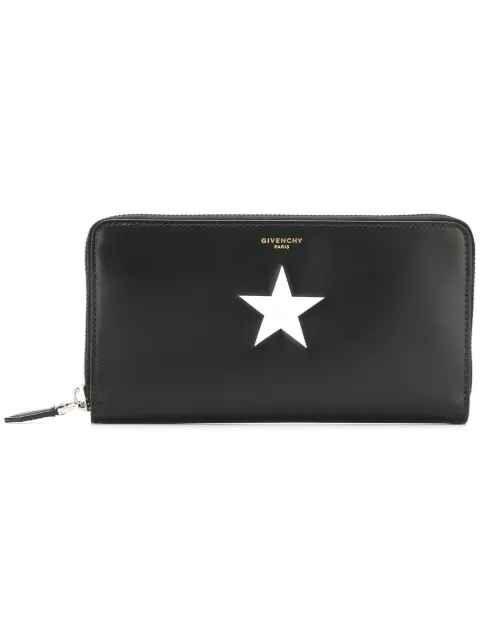Click to view more detailed imagery on our partner's website Givenchy Star Print Zipped Wallet In 001