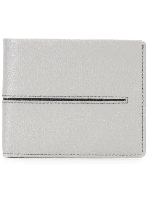 Tod's embossed line bi-fold wallet