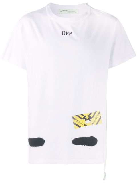 Off-White Graffiti Logo Print t-shirt - Farfetch