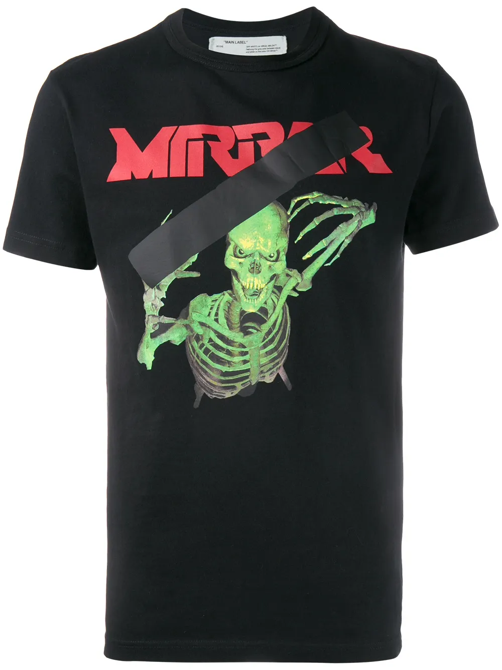 off white skull mirror hoodie