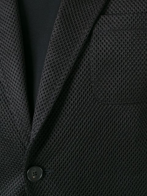 GIVENCHY GIVENCHY MESH EFFECT BLAZER - BLACK