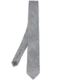 Brunello Cucinelli stylised check tie - Grey