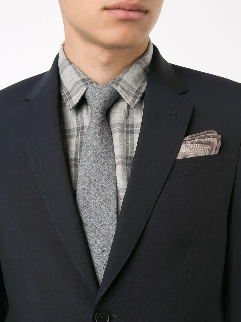 Brunello Cucinelli stylised check tie | Image 2