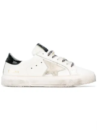 golden goose white may sneakers