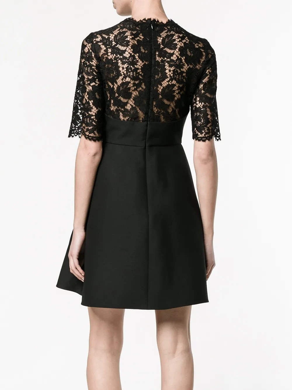 蕾丝95绉纱迷你连衣裙