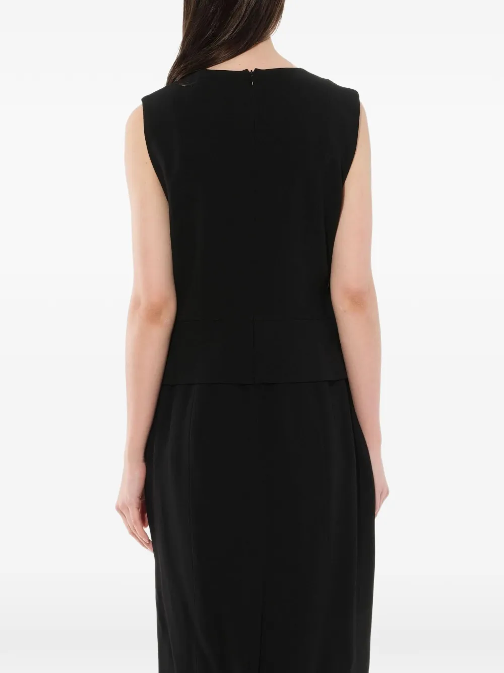 Givenchy wrap-effect shift dress Zwart
