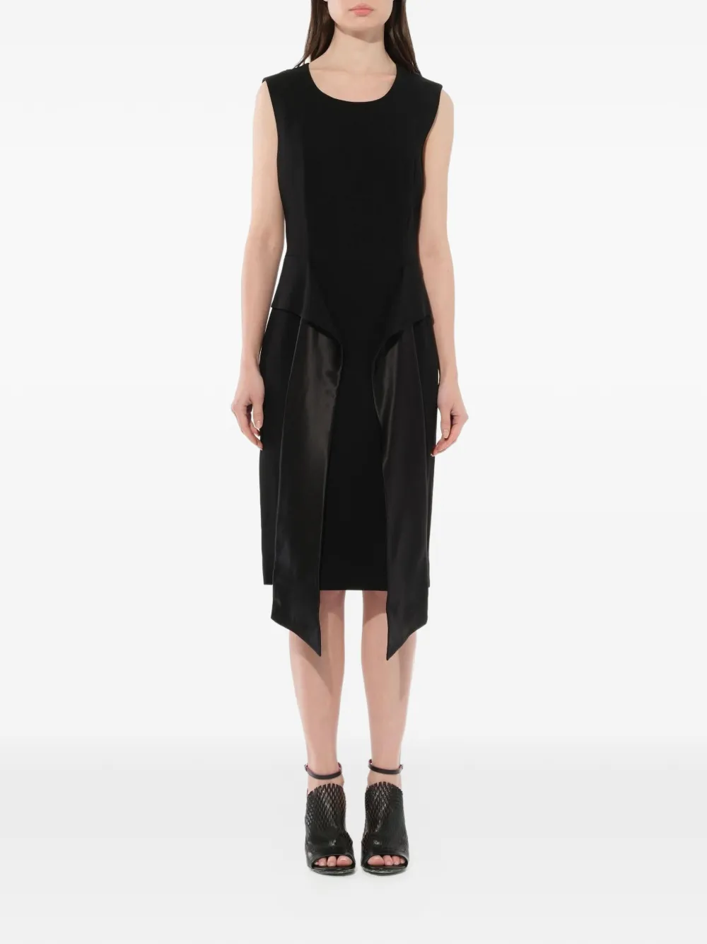 Givenchy wrap-effect shift dress - Nero