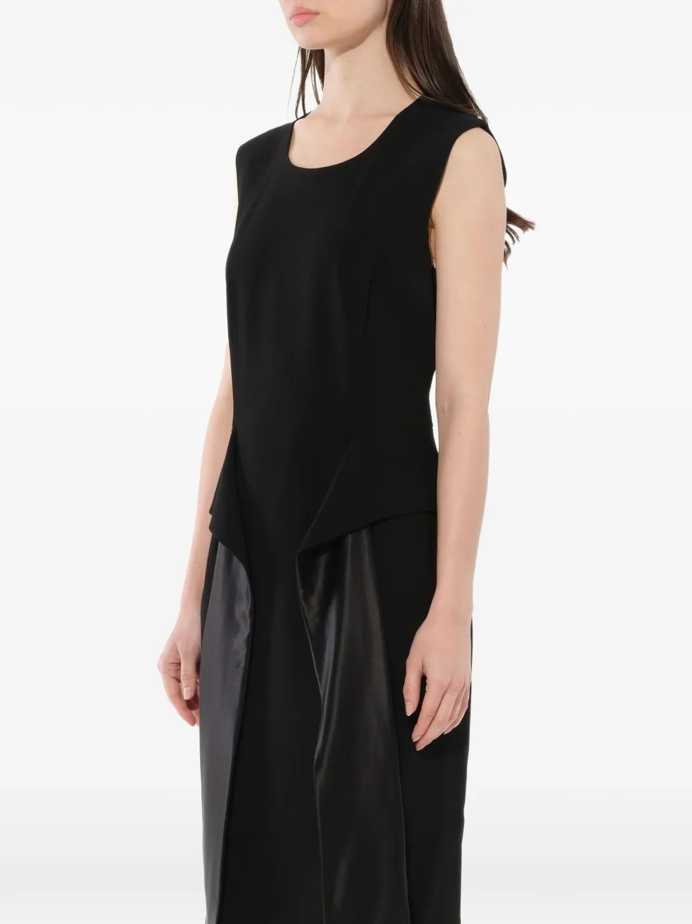 Givenchy wrap-effect shift dress Zwart