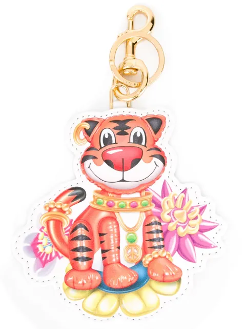 MOSCHINO MOSCHINO JEWELLED TIGER KEYRING - MULTICOLOUR