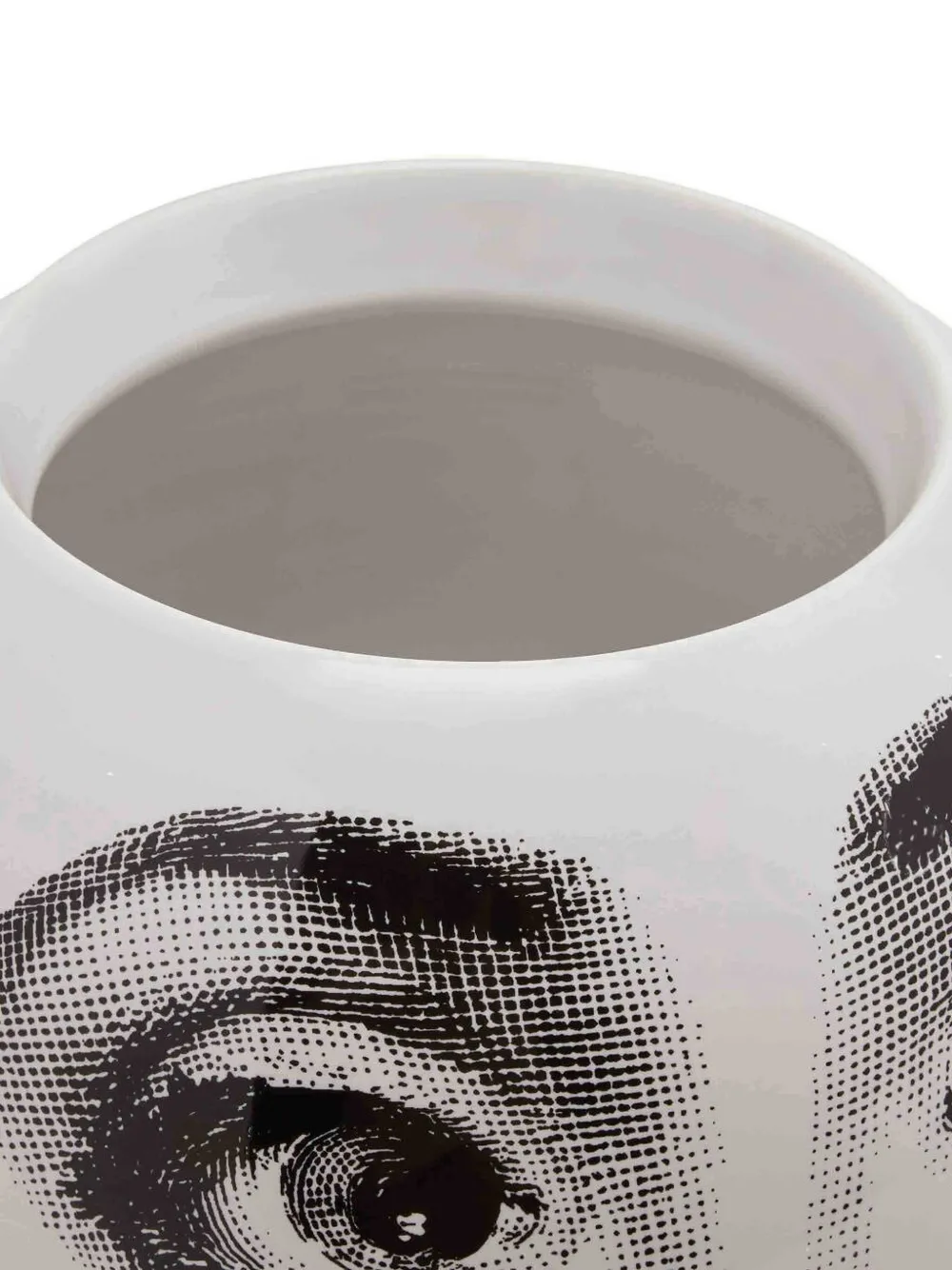  Fornasetti Vase Mit Gesichts Print   Weiß 