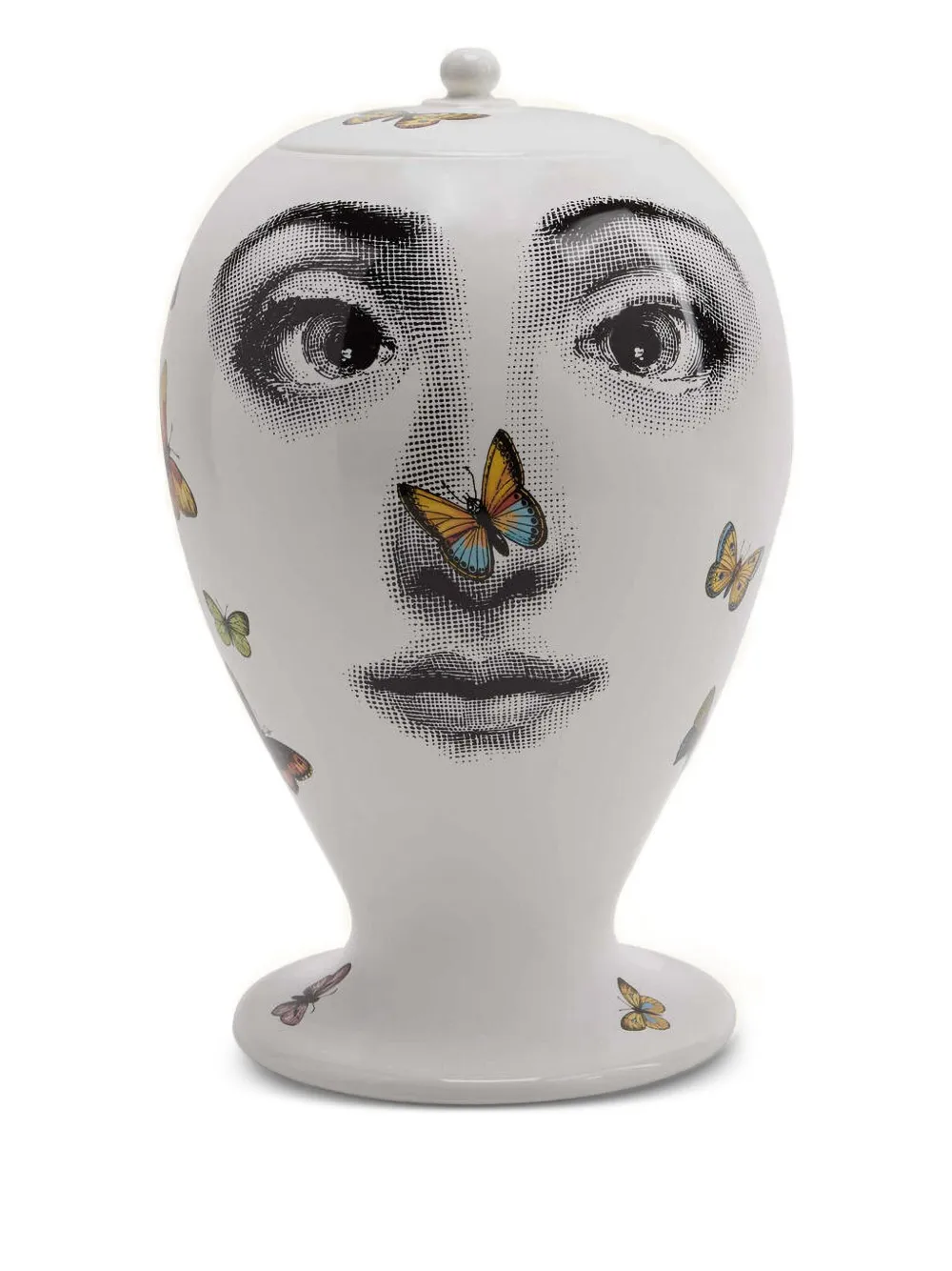 Fornasetti Farfalle vase (30cm x 19cm) | White | Image 1