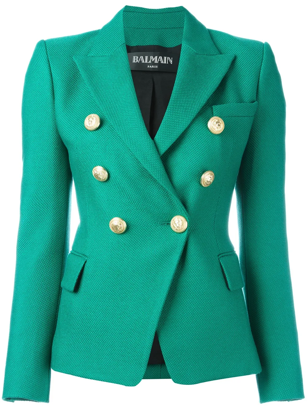 Balmain double breasted blazer | Green | Image 1