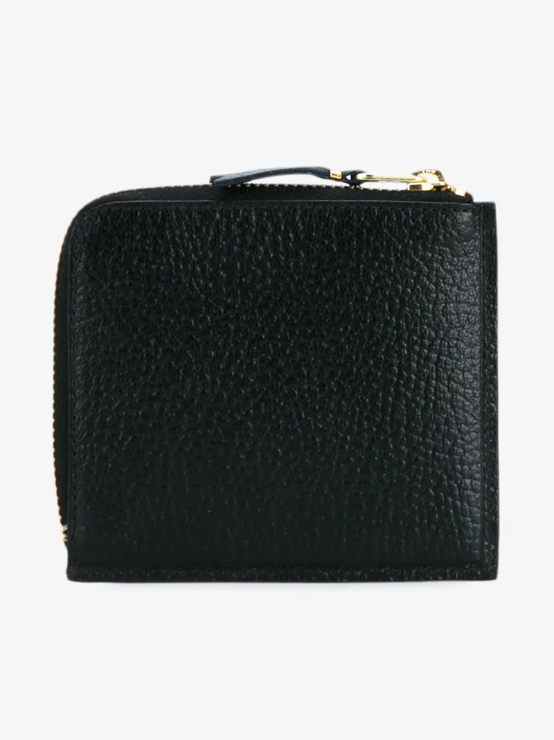 Comme Des Garçons Wallet Black Grained Leather Wallet