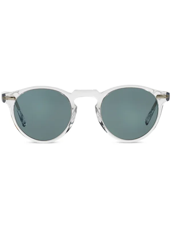 Oliver Peoples Gregory Peck Sunglasses White FARFETCH IN