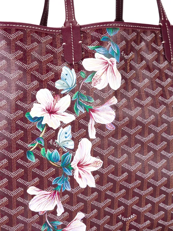 flower print tote bag