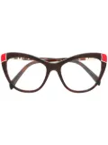 PUCCI butterfly frame glasses - Brown