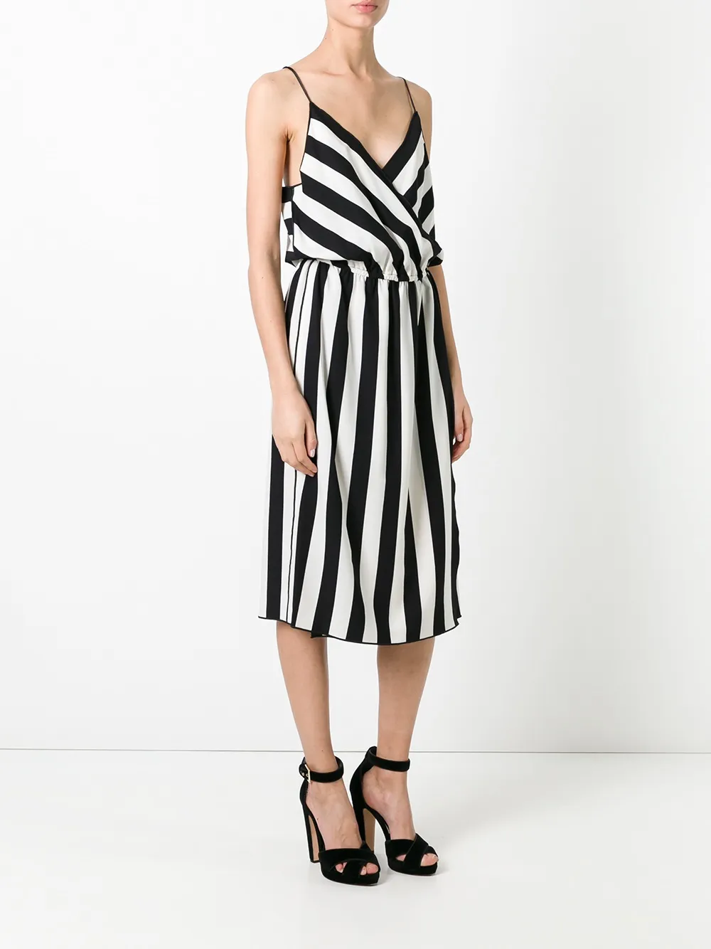marc jacobs 中长条纹连衣裙