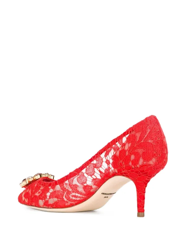 ◆春パンプス◆【Dolce&Gabbana】Bellucci 装飾レース パンプス ◇春パンプス◇【Dolce&Gabbana】Bellucci 装飾レース パンプス