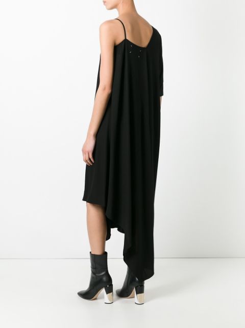 Maison Margiela draped sleeve asymmetric dress £600 - Shop Online ...