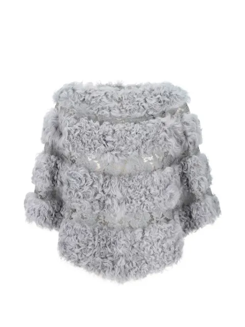 Valentino Garavani lace panelled cape