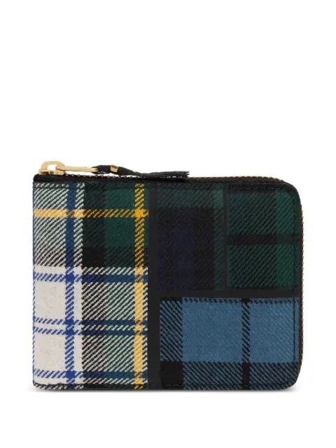 Comme Des Garçons Wallet Large Green Tartan Wallet