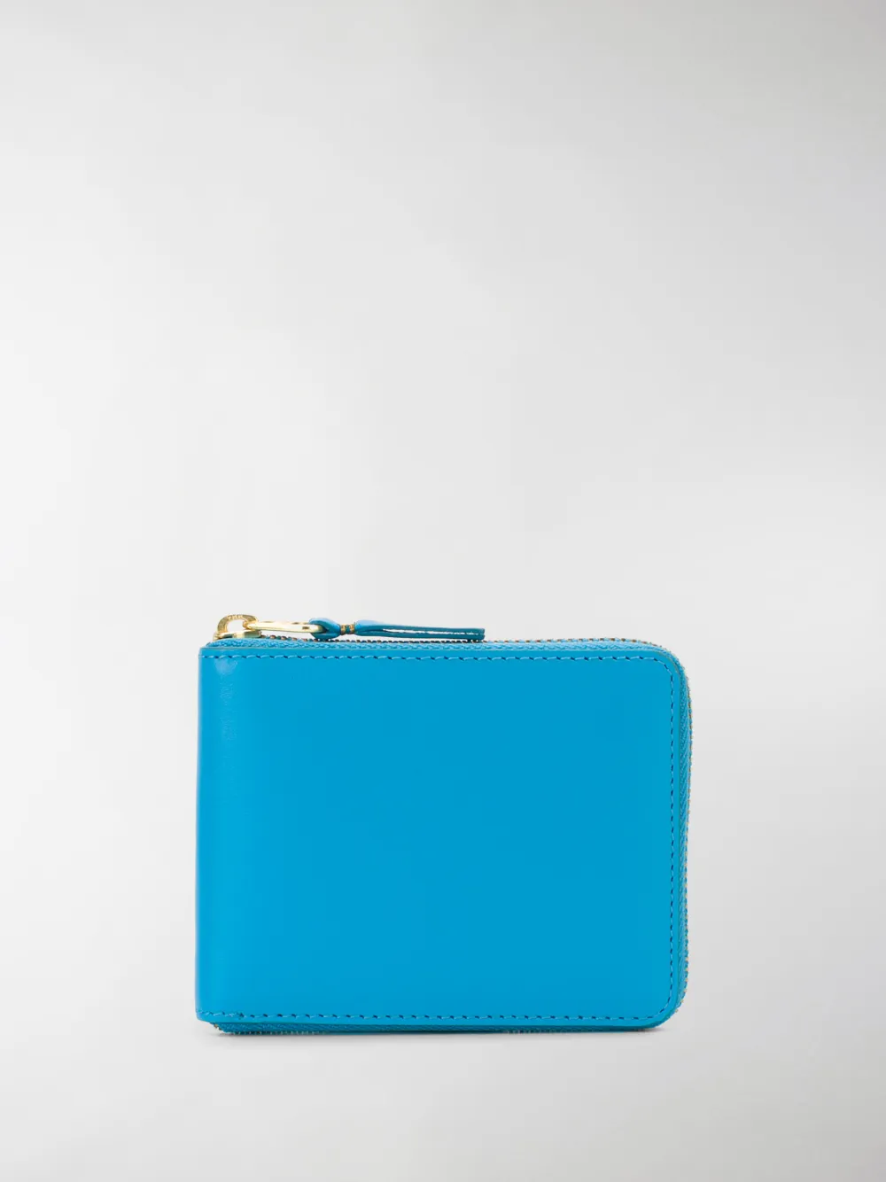 Image of Comme Des Garçons Wallet Blue Leather Wallet
