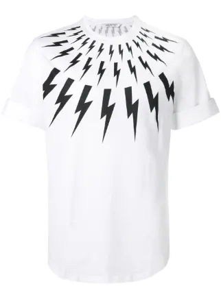 neil barrett 闪电印花t恤