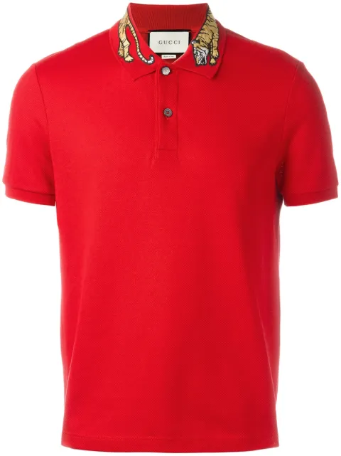 gucci polo tiger collar