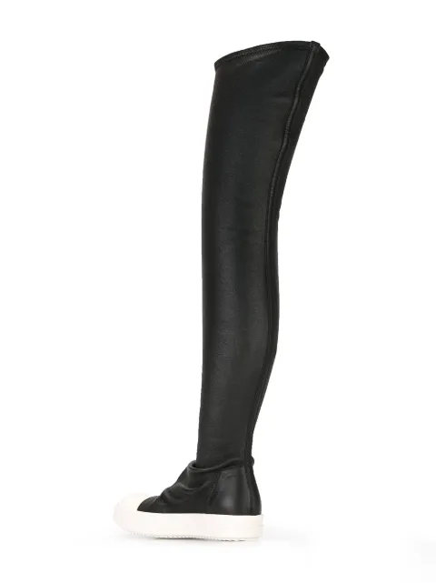 rick owens high knee sneakers