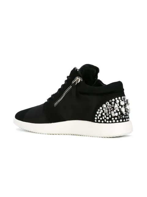 giuseppe zanotti suede sneaker