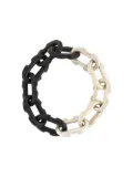 Parts of Four Massive Deco Link Infinity Chain necklace - Metallic