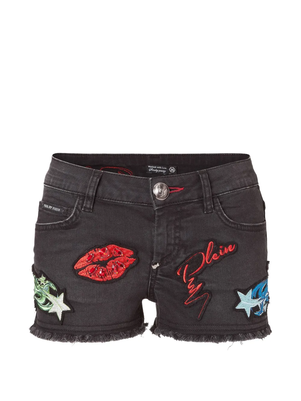 Philipp Plein Achillia denim shorts - Grigio