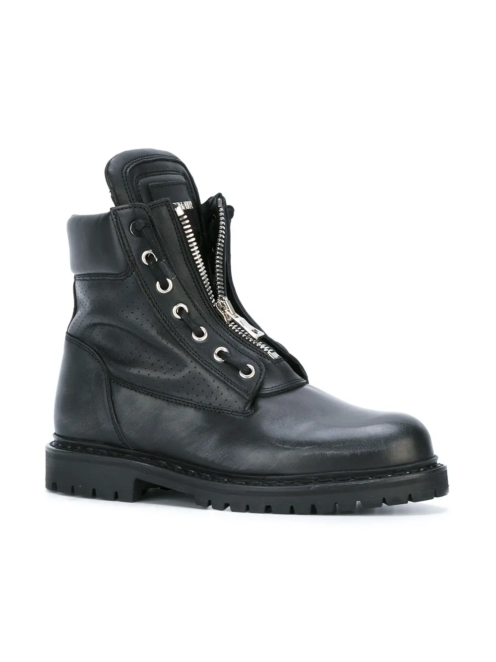 balmain taiga leather boots