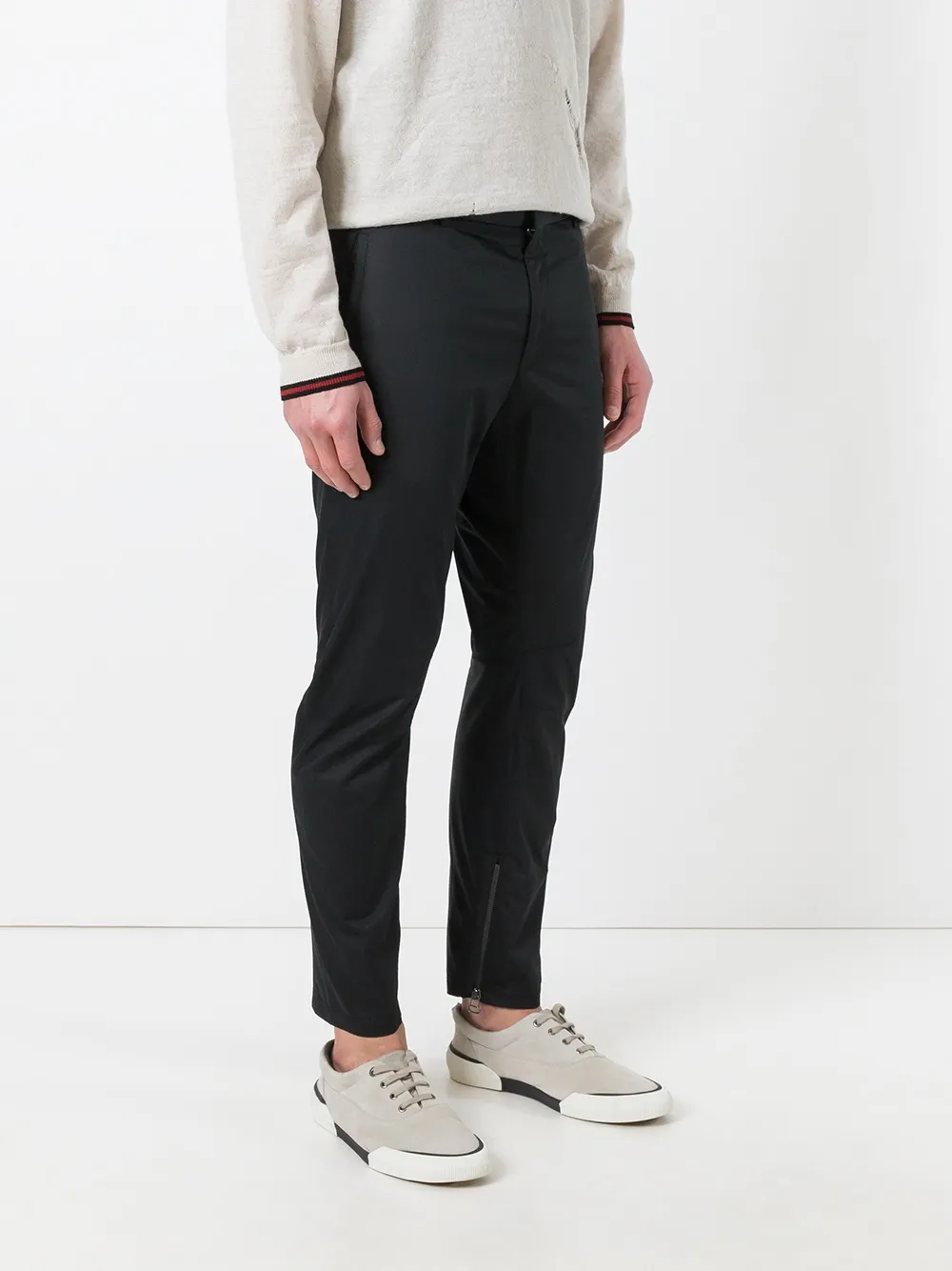 Lanvin Hose Mit Reißverschlüssen   Schwarz 