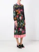 Gucci платье с принтом Flora Snake