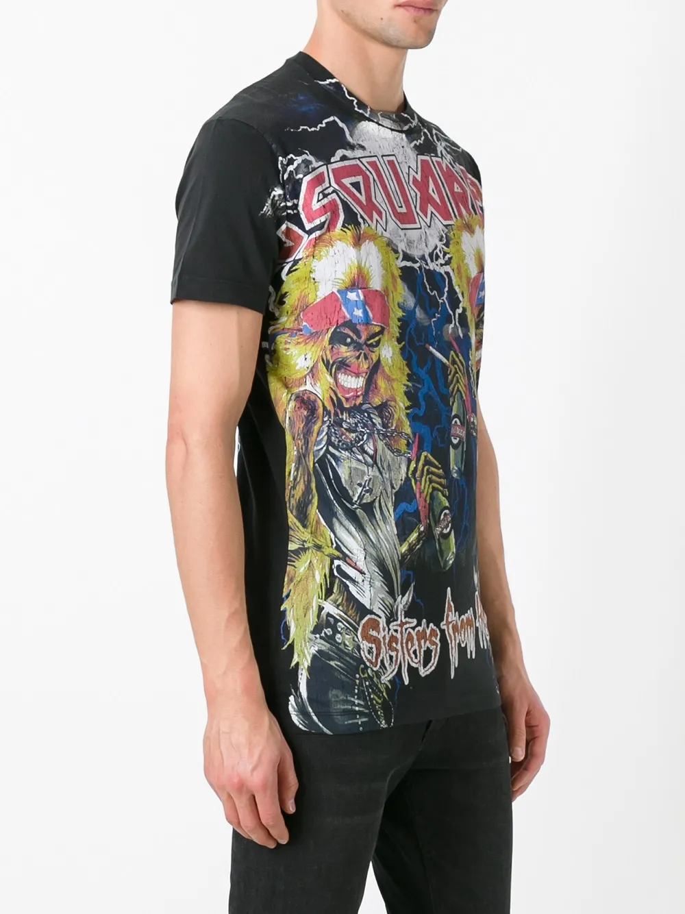 DSQUARED2 Sister van Hell T-shirt Zwart