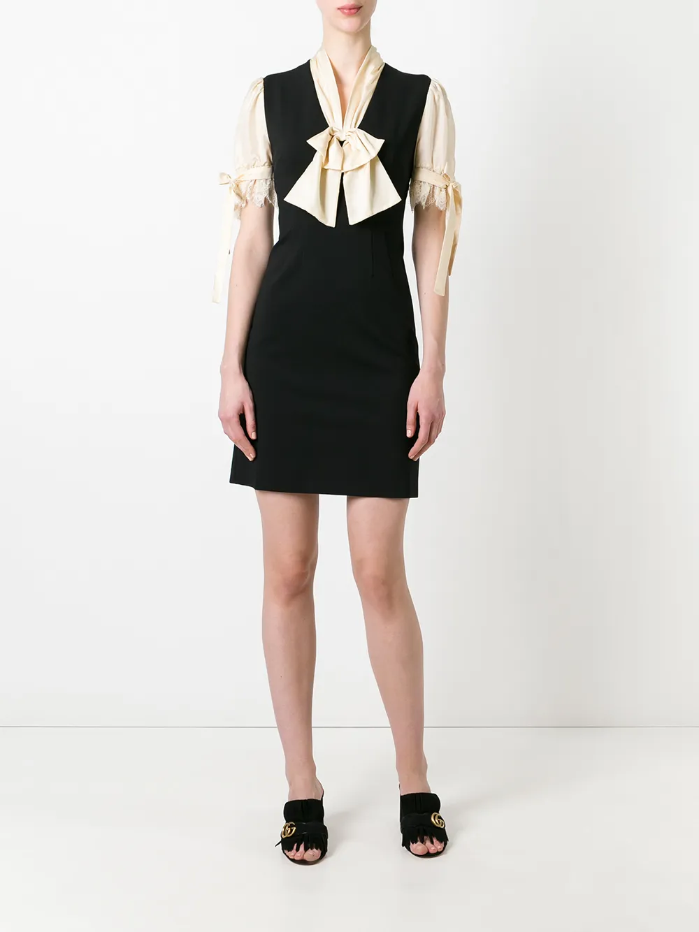 gucci 迷你蝴蝶结连衣裙