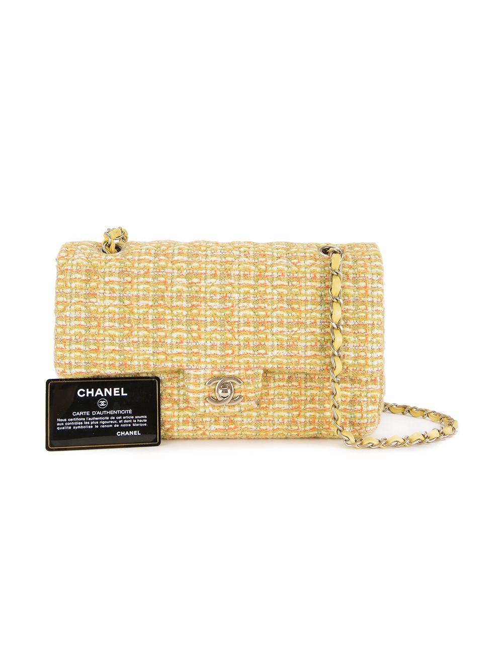 Affordable HOT SALE CHANEL 2014 chain tweed shoulder bag Women