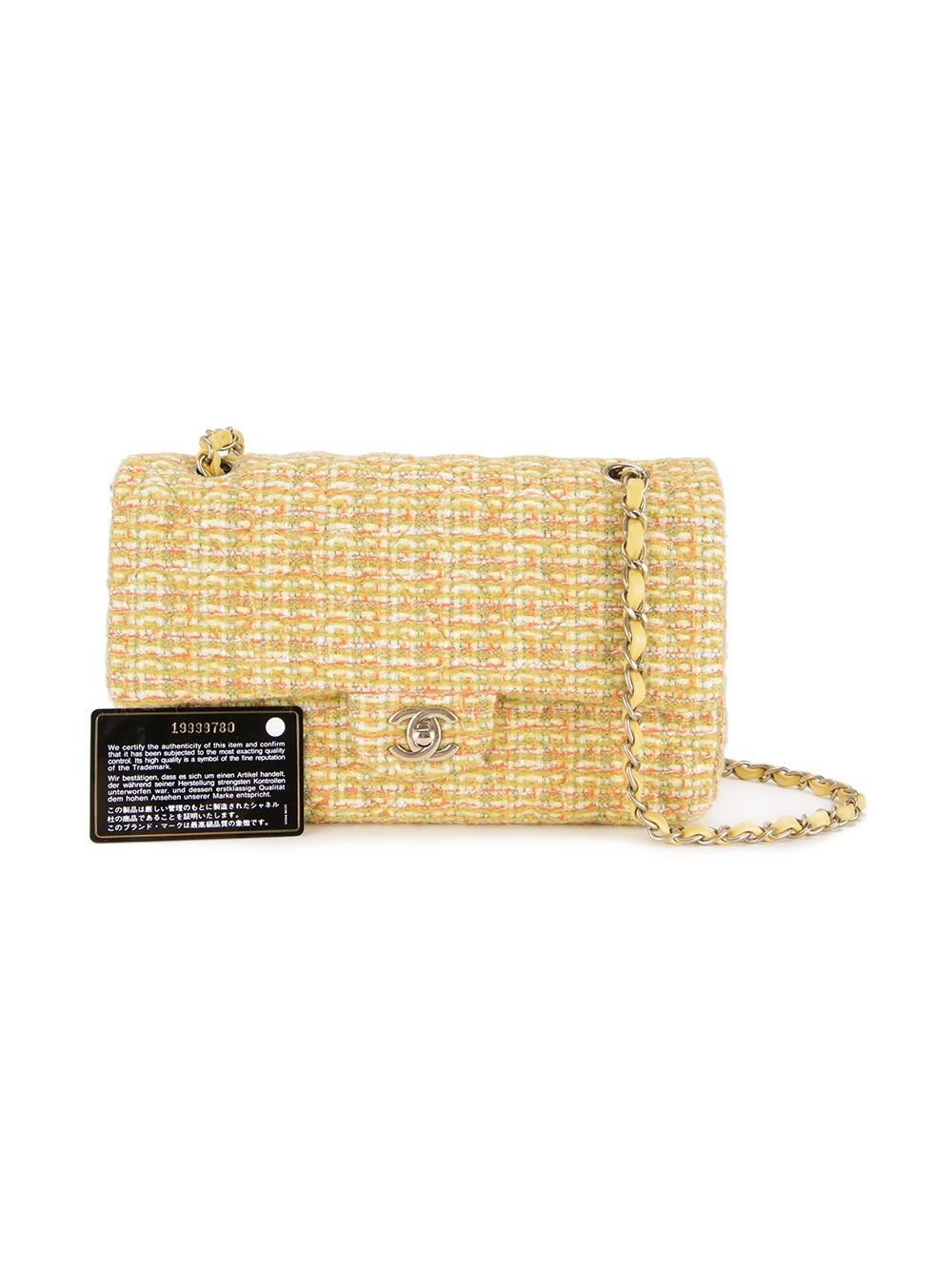 CHANEL 2014 chain tweed shoulder bag Women