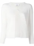 Allude cashmere open front cardigan - White