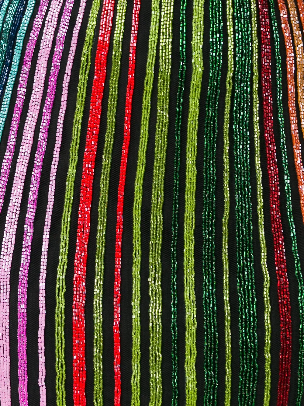 Balmain striped sequin dress Veelkleurig