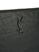 Saint Laurent حقيبة بسحاب بطبعة حروف